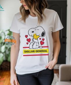 Snoopy And Woodstock Loves Dollar General Logo Shirt