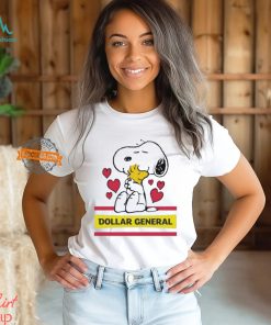 Snoopy And Woodstock Loves Dollar General Logo Shirt