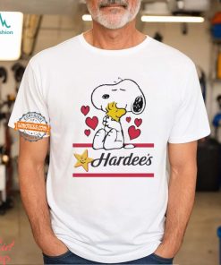 Snoopy And Woodstock Loves Hardee’s Logo Shirt