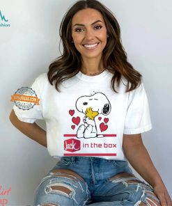 Snoopy And Woodstock Loves Jack In The Box Logo Shirt