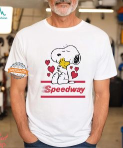 Snoopy And Woodstock Loves Speedway logo Shirt