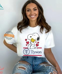 Snoopy And Woodstock Loves Tyson Logo Shirt