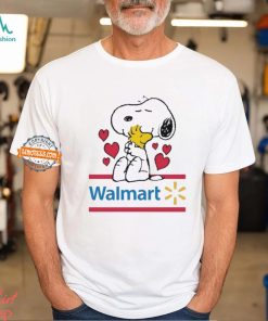 Snoopy And Woodstock Loves Walmart Logo Shirt