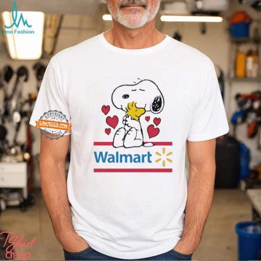 Snoopy And Woodstock Loves Walmart Logo Shirt