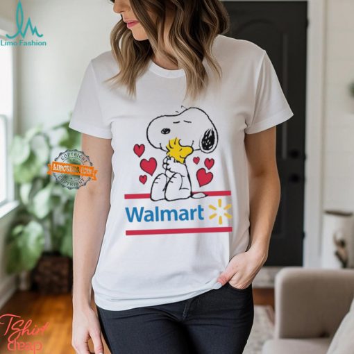 Snoopy And Woodstock Loves Walmart Logo Shirt