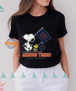 Snoopy Auburn Tigers Road To Oklahoma City flag shirt