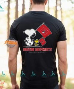 Snoopy Boston University Road To Oklahoma City flag shirt