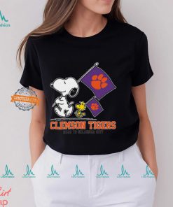 Snoopy Clemson Tigers Road To Oklahoma City flag shirt