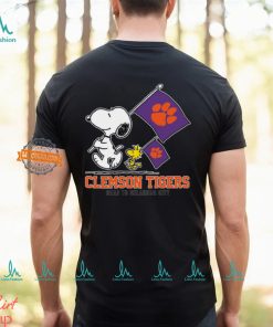 Snoopy Clemson Tigers Road To Oklahoma City flag shirt