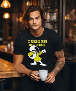 Snoopy Dadbing Waffle House logo shirt