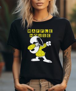 Snoopy Dadbing Waffle House logo shirt