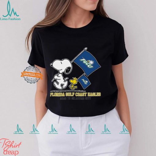 Snoopy Florida Gulf Coast Eagles Road To Oklahoma City flag shirt