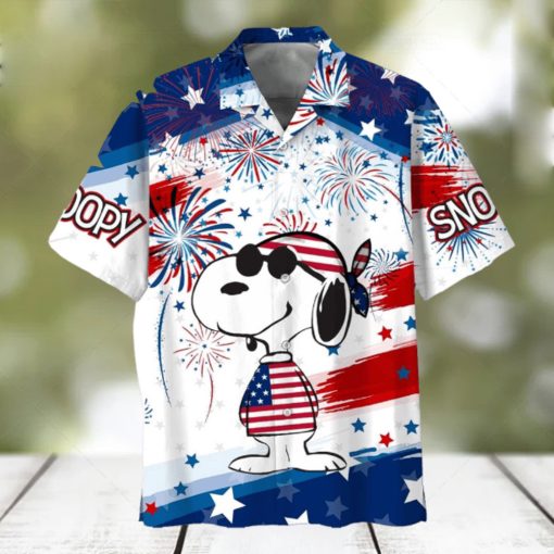 Snoopy Happy 4th Of July 2024 Hawaiian Shirt