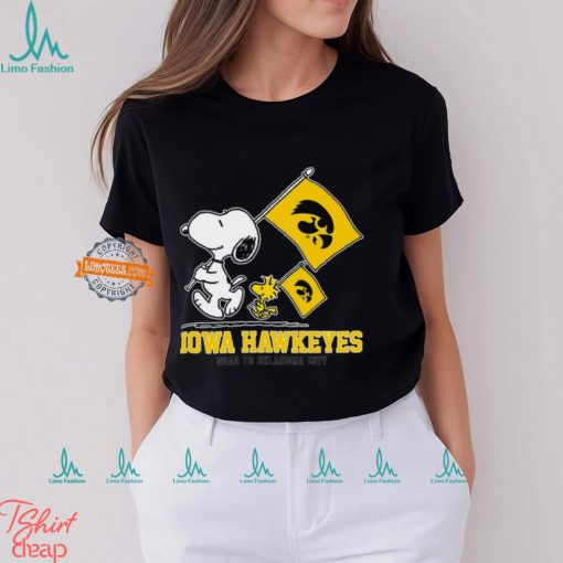 Snoopy Iowa Hawkeyes Road To Oklahoma City flag shirt