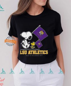 Snoopy LSU Athletics Road To Oklahoma City flag shirt