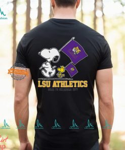 Snoopy LSU Athletics Road To Oklahoma City flag shirt