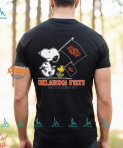 Snoopy Oklahoma State Road To Oklahoma City flag shirt