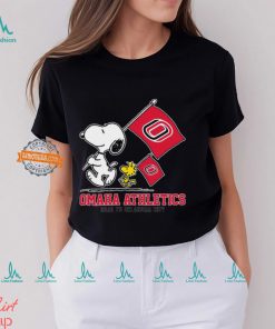 Snoopy Omaha Athletics Road To Oklahoma City flag shirt