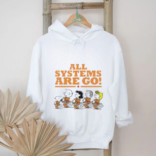 Snoopy Peanuts NASA all systems are go shirt