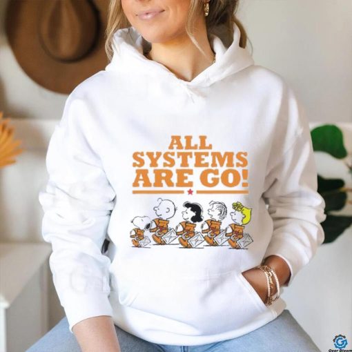 Snoopy Peanuts NASA all systems are go shirt
