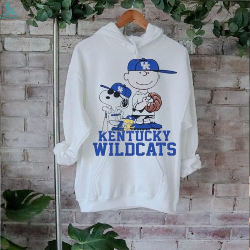 Snoopy and Charlie Brown Kentucky Wildcats baseball shirt