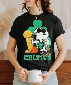Snoopy and Woodstock Boston Celtics Trophy 2024 shirt