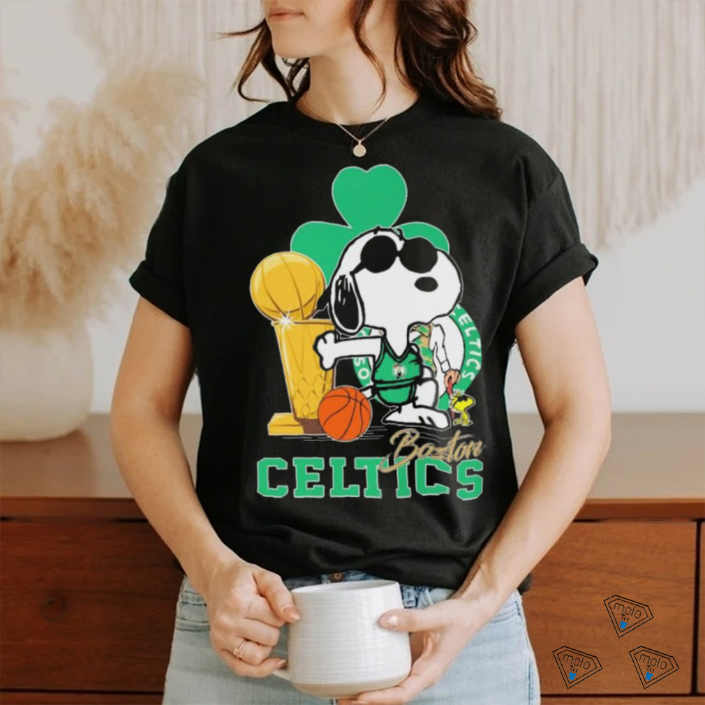 Snoopy and Woodstock Boston Celtics Trophy 2024 shirt Snoopy and Woodstock Boston Celtics Trophy 2024 shirt