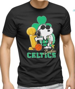 Snoopy and Woodstock Boston Celtics Trophy 2024 shirt
