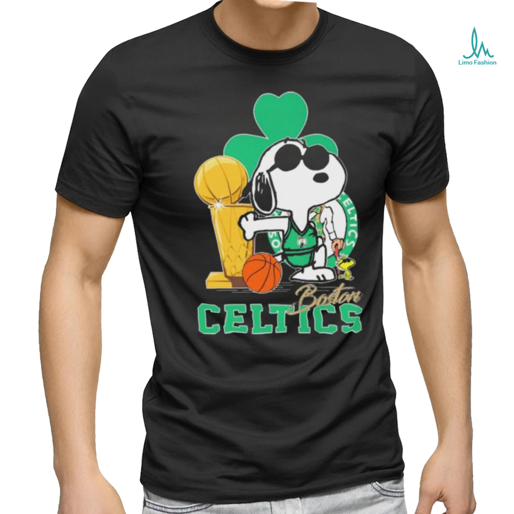 Snoopy and Woodstock Boston Celtics Trophy 2024 shirt Snoopy and Woodstock Boston Celtics Trophy 2024 shirt