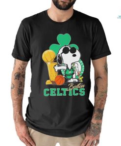 Snoopy and Woodstock Boston Celtics Trophy 2024 shirt