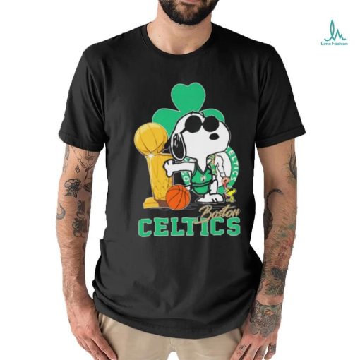 Snoopy and Woodstock Boston Celtics Trophy 2024 shirt