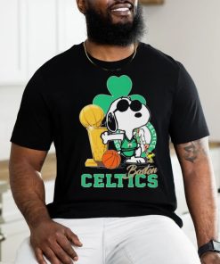 Snoopy and Woodstock Boston Celtics Trophy 2024 shirt