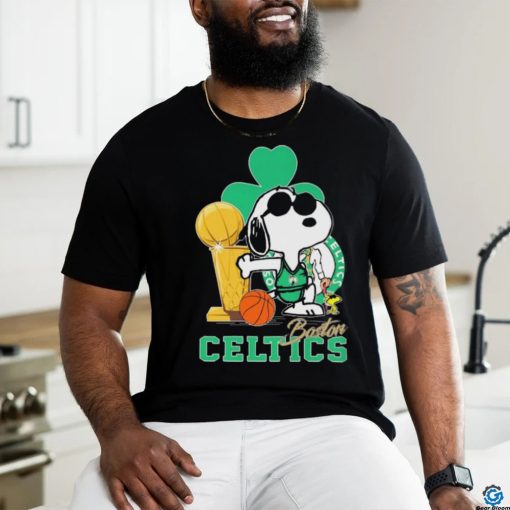 Snoopy and Woodstock Boston Celtics Trophy 2024 shirt