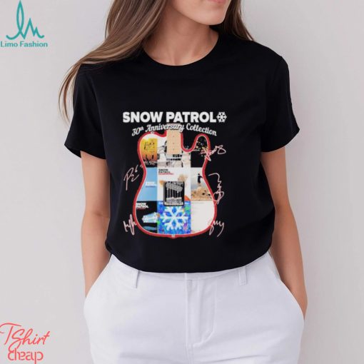 Snow Patrol 30th anniversary Collection Guitar Signatures Shirt