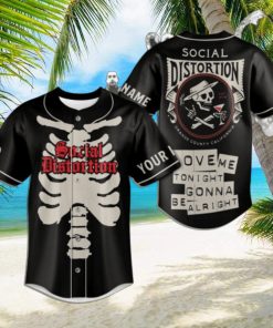 Social Distortion Orange County California Custom Baseball Jersey