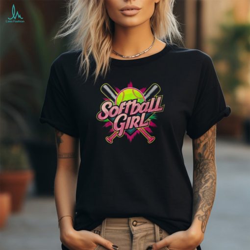 Softball Girl Player Softball Fan T Shirt