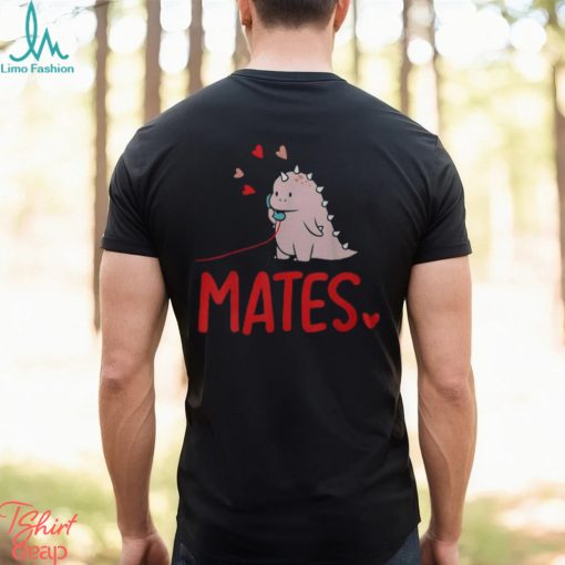 Soul Mates Cute Dinosaur Valentine’s Day Matching Couples Men’s T shirt