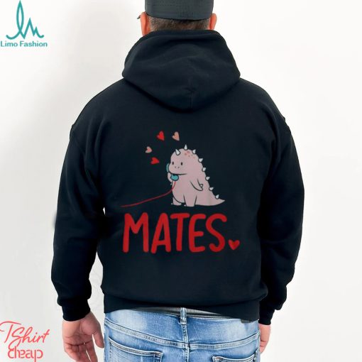 Soul Mates Cute Dinosaur Valentine’s Day Matching Couples Men’s T shirt