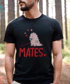 Soul Mates Cute Dinosaur Valentine's Day Matching Couples Men's T shirt