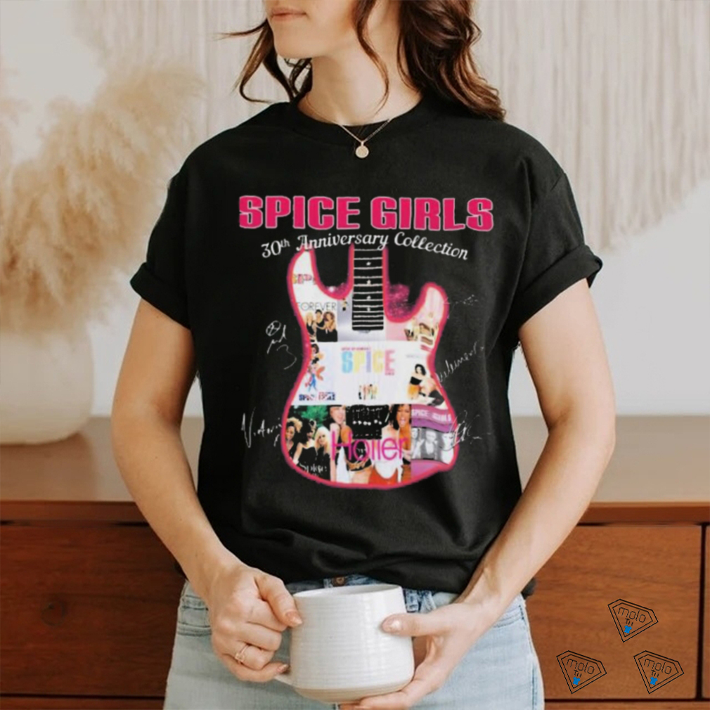 Spice Girls 30th Anniversary Collection Fan Guitar Signatures shirt Spice Girls 30th Anniversary Collection Fan Guitar Signatures shirt