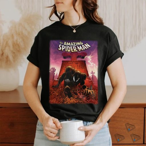 Spider Man Mad Engine Grave Graphic T Shirt