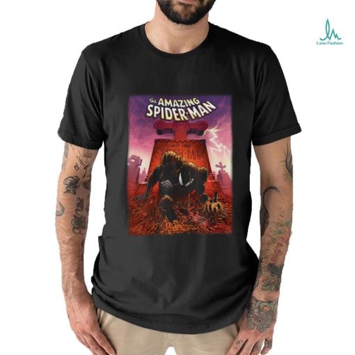 Spider Man Mad Engine Grave Graphic T Shirt