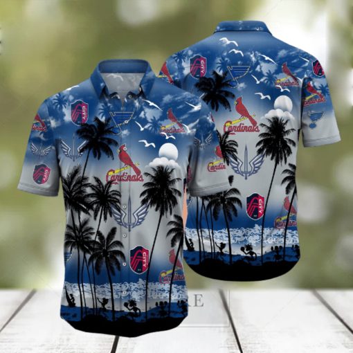 St.louis Sports Palm Tree Summer Hawaiian Shirt