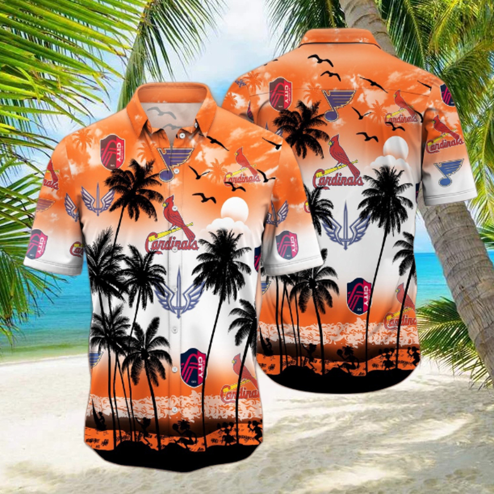St.louis Sports Palm Tree Trending Hawaiian Shirt St.louis Sports Palm Tree Trending Hawaiian Shirt