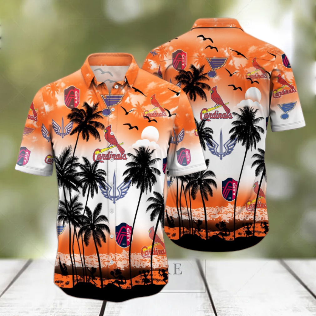 St.louis Sports Palm Tree Trending Hawaiian Shirt St.louis Sports Palm Tree Trending Hawaiian Shirt