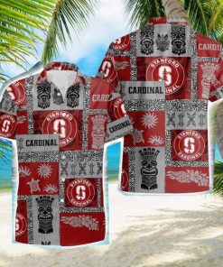 Stanford Cardinal Tiki Vintage Patterns Hawaiian Shirt Summer Gift