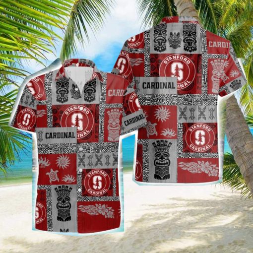 Stanford Cardinal Tiki Vintage Patterns Hawaiian Shirt Summer Gift