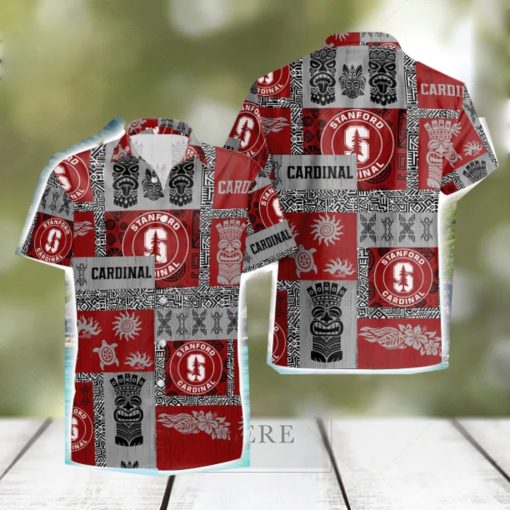 Stanford Cardinal Tiki Vintage Patterns Hawaiian Shirt Summer Gift