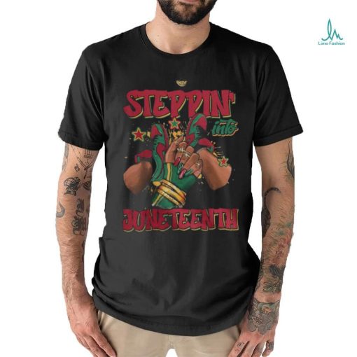 Stepping Into Junenth Love Woman Black Girls Sneakers Women T shirt