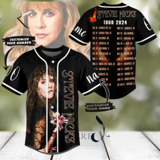 Stevie Nicks Tour 2024 Custom Baseball Jersey